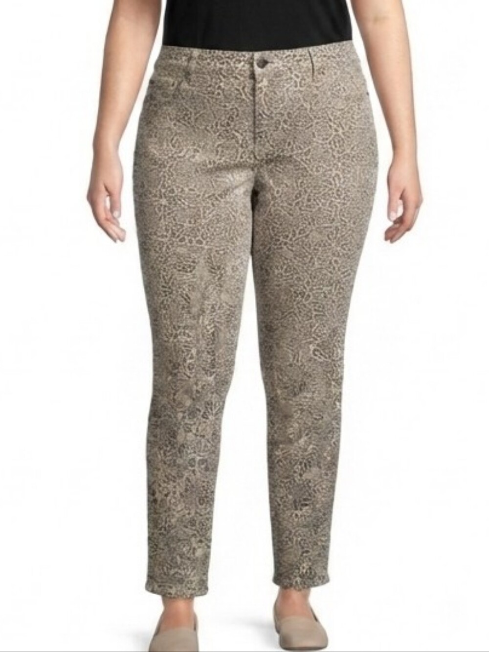 NWT Seven7 Tummyless Leopard Print Skinny Jeans